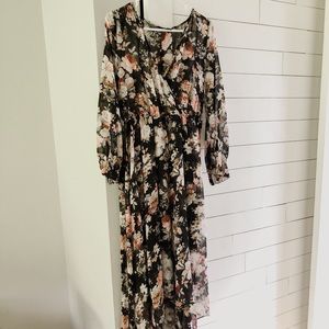 High/Low Floral Wedding Guest Dress